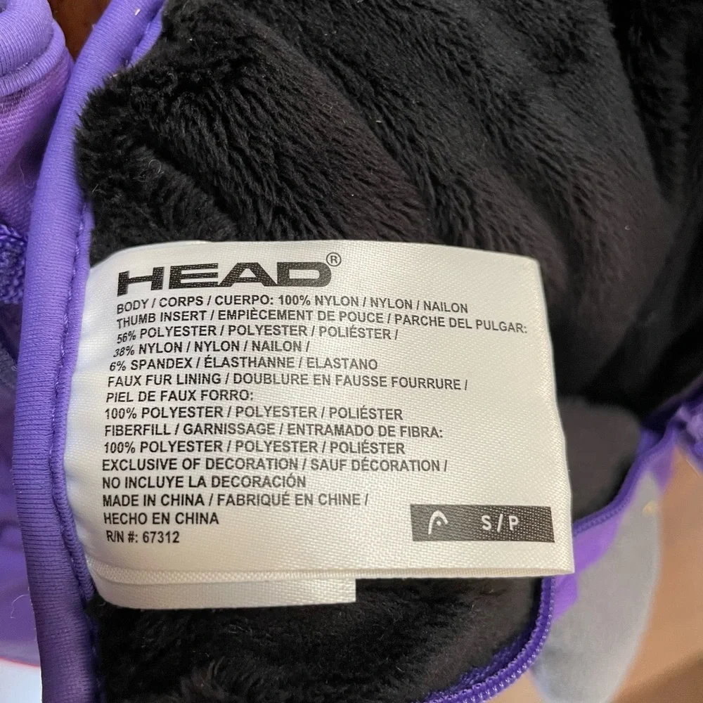 Head Kids Mittens in Purple and Pink Size Small